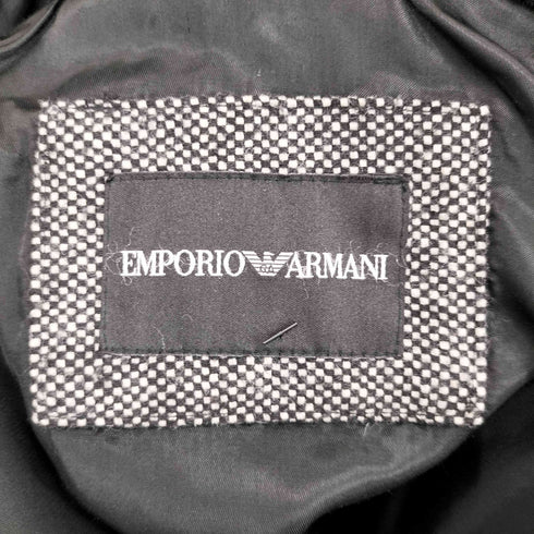 エンポリオアルマーニ EMPORIO ARMANI 襟ラビットーファー ウールポリ混紡 チェスターコート レディース JPN:42
