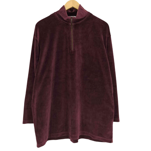 JONES WEAR ベロアハーフジップトップス メンズ JPN:XL