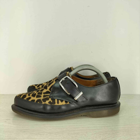 ドクターマーチン Dr.Martens HAWLEY ハラコ レオパード ポインテッドトゥ ローファー レディース EUR:37