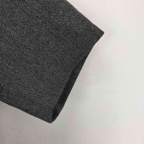 バーバリーズ BURBERRYS MARUZEN TOKYO MADE IN ENGLAND ウールヘリンボーン ステンカラーコート メンズ 8A