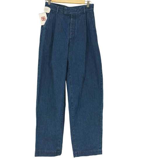 マインデニム MINEDENIM タックワイドデニムパンツ レディース 7