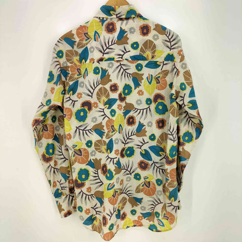 マルニ MARNI イタリア製 フラワープリント L/S レギュラーカラー シャツ メンズ EUR:48