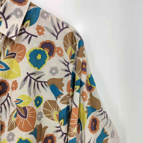 マルニ MARNI イタリア製 フラワープリント L/S レギュラーカラー シャツ メンズ EUR:48
