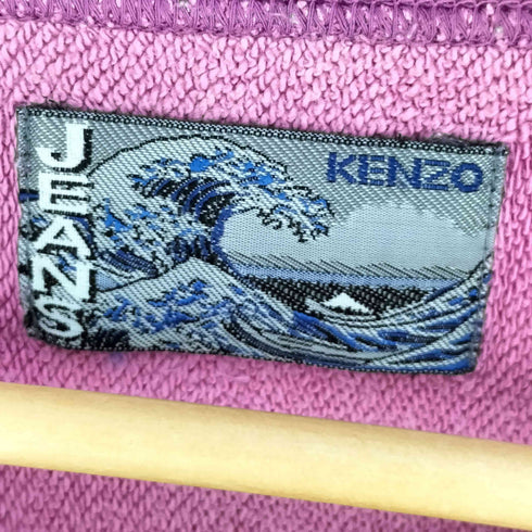 ケンゾージーンズ KENZO JEANS 90S 北斎タグ バックロゴ刺繍 スウェット メンズ import:M