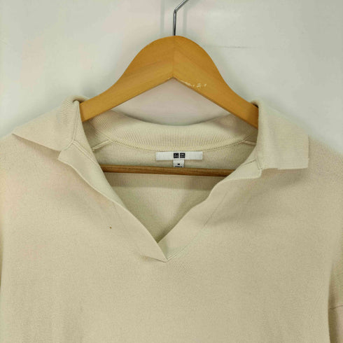 ユニクロ UNIQLO スムースコットンリラックスポロセーター レディース JPN:M