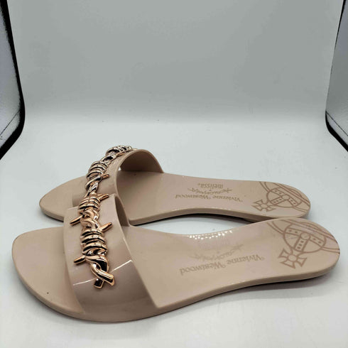ヴィヴィアンウエストウッドアングロマニア Vivienne Westwood ANGLOMANIA 有刺鉄線 フラットサンダル レディース JPN:23.5