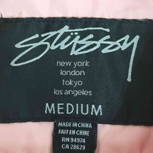ステューシー Stussy バックロゴ ナイロン コーチジャケット レディース import:M