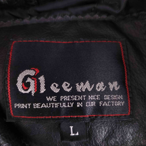 GLEEMAN leather レザージャケット メンズ import:L