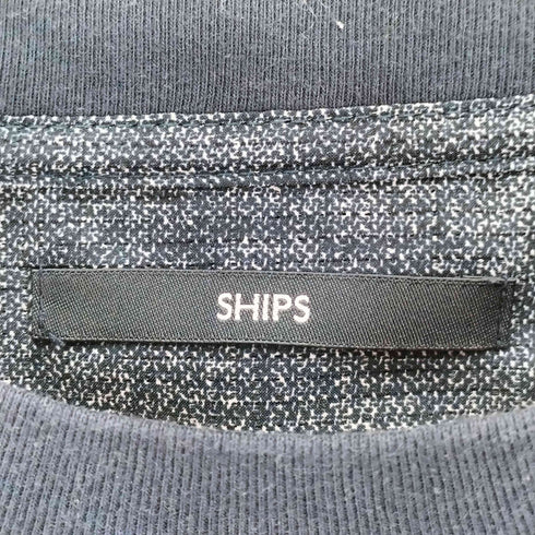 シップス SHIPS 日本製 COOL DOTS 2WAYストレッチ ドビープリントTシャツ メンズ