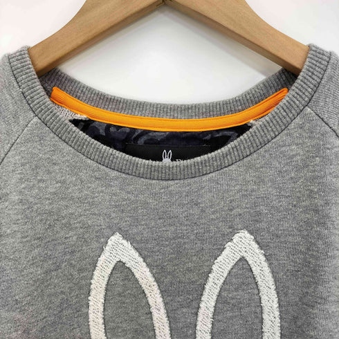 サイコバニー Psycho Bunny ラビット刺繍 ラグラン クルーネックスウェット 裾ドローコード メンズ import:L