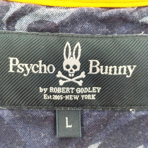 サイコバニー Psycho Bunny ラビット刺繍 ラグラン クルーネックスウェット 裾ドローコード メンズ import:L