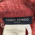 YOSHI KONDO モヘア混 異素材 スタンドネック ウエストベルト付き プルオーバー ニット セーター レディース JPN:S