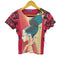 Y2K ラメプリント Tシャツ レディース import:M