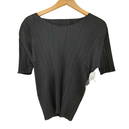 プリーツプリーズイッセイミヤケ PLEATS PLEASE ISSEY MIYAKE BASICS プリーツ Tシャツ レディース JPN:3
