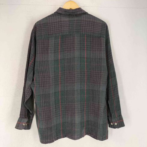 ヴァンヒューゼン VAN HEUSEN 両フラップ L/Sチェックシャツ メンズ JPN:L