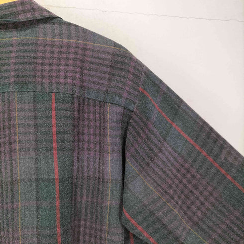 ヴァンヒューゼン VAN HEUSEN 両フラップ L/Sチェックシャツ メンズ JPN:L
