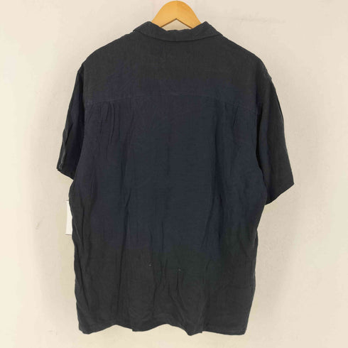 ジェフリービーン GEOFFREY BEENE シルク コットン オープンカラーシャツ メンズ L