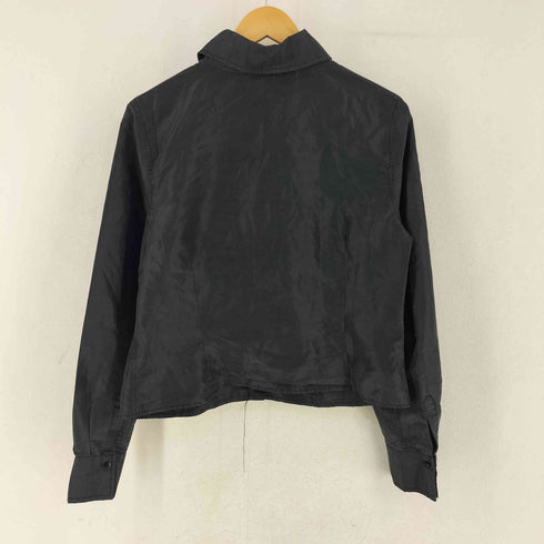 attention シルク混 レギュラーカラーシャツ レディース L