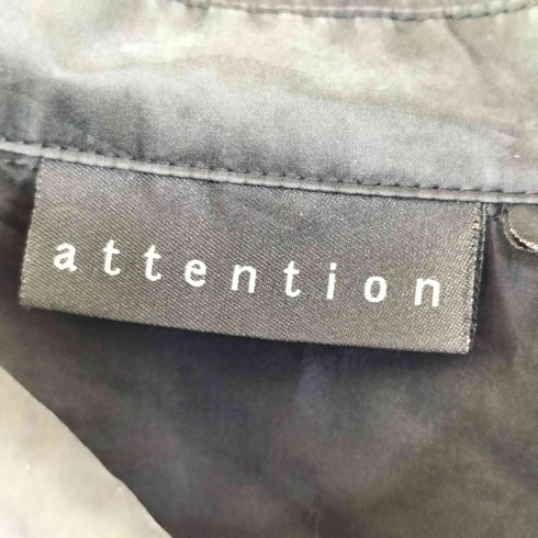 attention シルク混 レギュラーカラーシャツ レディース L