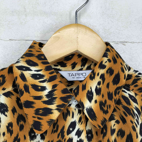 Y2K tappo レオパードシャツ レディース JPN:9号