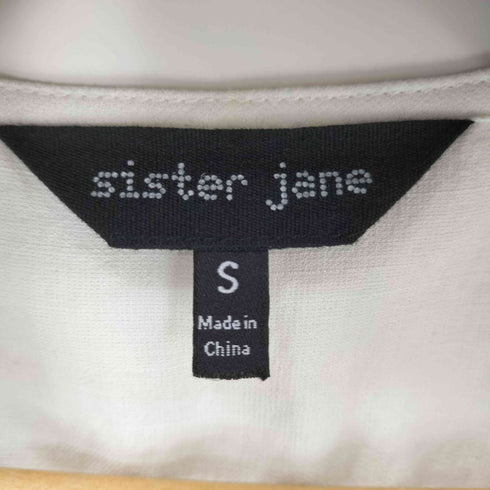 シスタージェーン SISTER JANE フロントジッパー 刺繍Vネックワンピース レディース import:S
