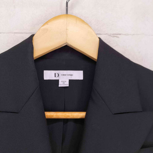 ディオール Dior DUNIF ORME Uniforme ユニフォーム ウール ピークドラペル テーラード ジャケット レディース 36