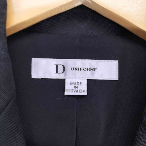 ディオール Dior DUNIF ORME Uniforme ユニフォーム ウール ピークドラペル テーラード ジャケット レディース 36