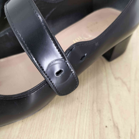 クリスチャンディオール Christian Dior レザー メリー ジェーン パンプス レディース 34