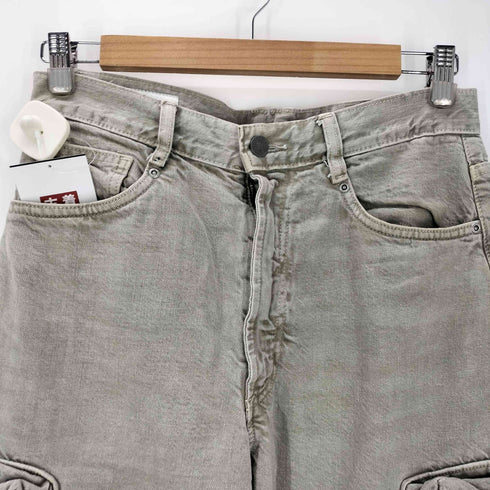 ザラ ZARA TRF MID WAIST CARGO BOYFRIEND JEANS ミッド ウエスト ワイド バギー デニム カーゴ パンツ Y2K メンズ 36
