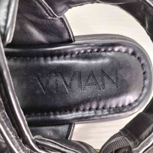ヴィヴィアン vivian ミンキーミー 厚底キルティングサンダル レディース JPN:24.5