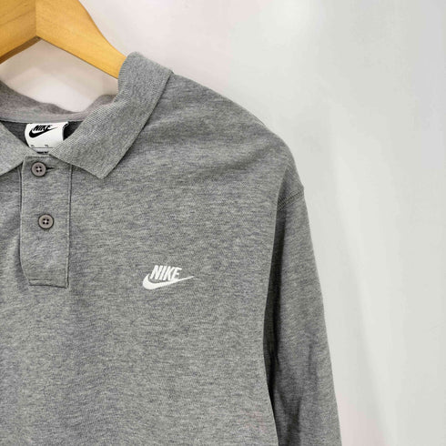 ナイキ NIKE ロゴ刺繍 ロングスリーブ ポロシャツ メンズ JPN:XL