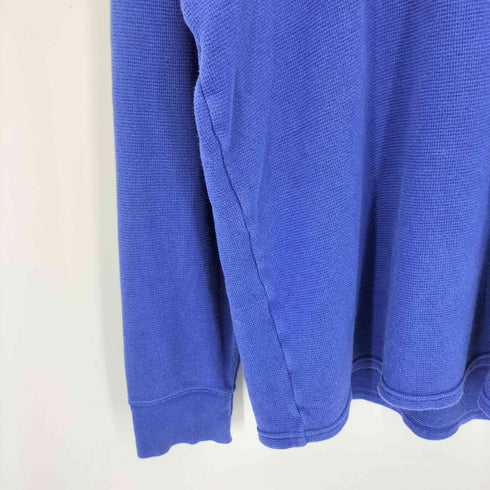 ポロラルフローレン POLO RALPH LAUREN 現行タグ ポニー刺繍 クルーネック ワッフル 長袖Tシャツ メンズ import:XL