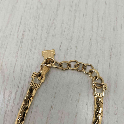 ランバン LANVIN ストーン装飾 ゴールドネックレス レディース