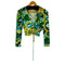 ザラ ZARA マーブル総柄 ギャザートップス レディース import:XS