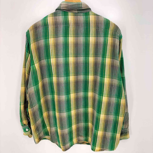 ビッグマック BIG MAC 60s チェック フロントダブルポケット L/S フランネルシャツ メンズ import:L