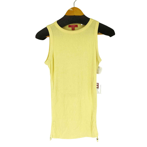 ゲス GUESS サイドギャザー リブタンクトップ レディース import:XS