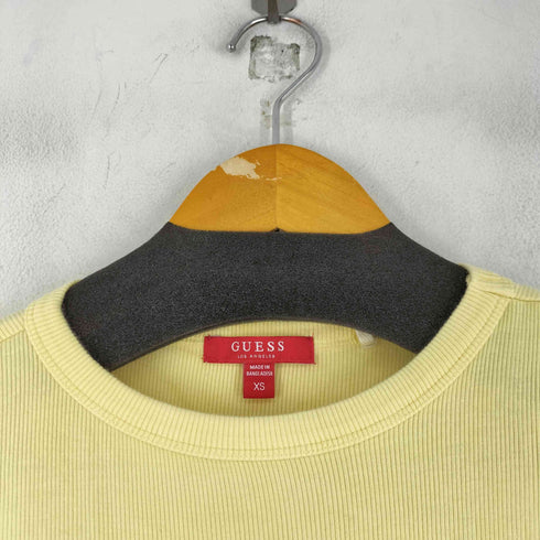 ゲス GUESS サイドギャザー リブタンクトップ レディース import:XS