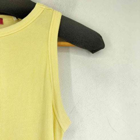 ゲス GUESS サイドギャザー リブタンクトップ レディース import:XS
