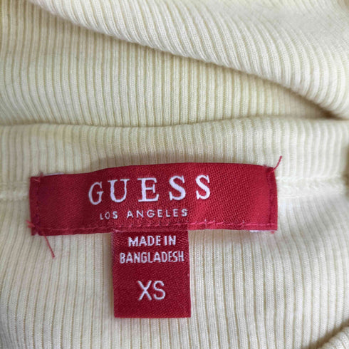 ゲス GUESS サイドギャザー リブタンクトップ レディース import:XS