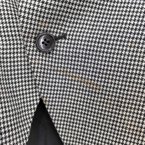 ブラックコムデギャルソン BLACK COMME des GARCONS AD2010 千鳥格子 変形 テーラードジャケット メンズ JPN:L