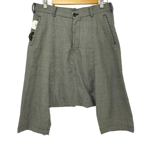 ブラックコムデギャルソン BLACK COMME des GARCONS AD2010 千鳥格子 サルエルパンツ メンズ JPN:L