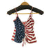 ゲス GUESS フロントギャザー アメリカンキャミソール レディース import:XS