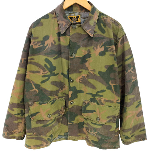 AMERICAN SPORTSMAN 60s~70s シビリアンリーフカモ ハンティングジャケット メンズ