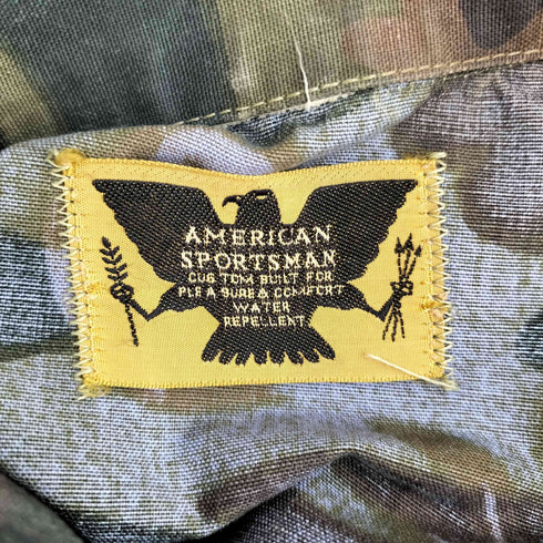 AMERICAN SPORTSMAN 60s~70s シビリアンリーフカモ ハンティングジャケット メンズ