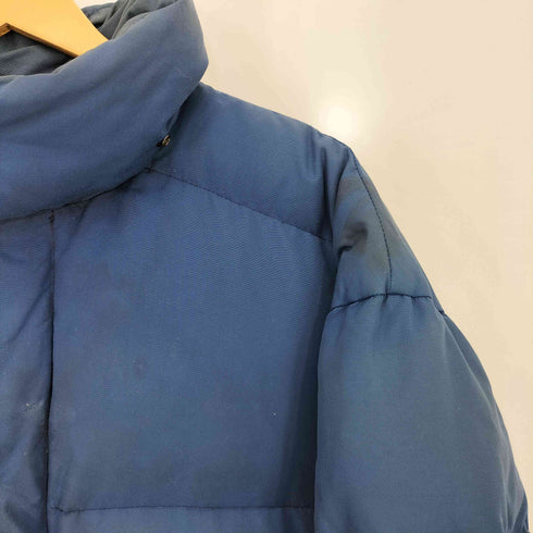 ウールリッチ WOOLRICH 80s USA製 紺タグ スタンドカラー 比翼ジップ ダウンジャケット メンズ import:L