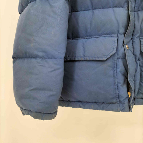 ウールリッチ WOOLRICH 80s USA製 紺タグ スタンドカラー 比翼ジップ ダウンジャケット メンズ import:L