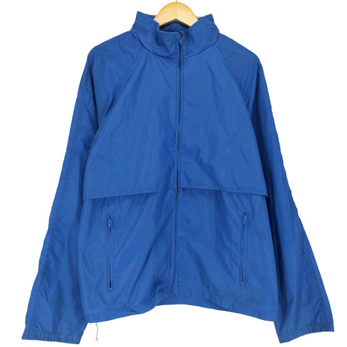 エディーバウアー Eddie Bauer 黒タグ ジップアップナイロンジャケット メンズ import:L