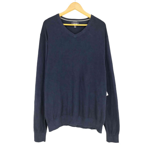 ランズエンド LANDS END SUPMA COTTON Vネックニット メンズ import:XL