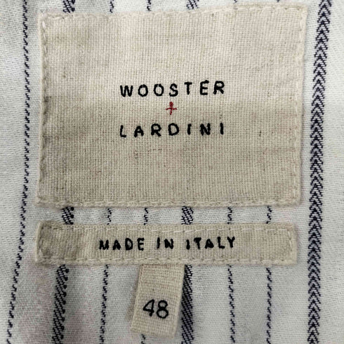 ラルディー二 LARDINI WOOSTER イタリア製 リネン レーヨン グレンチェック テーラード ジャケット メンズ EUR:48