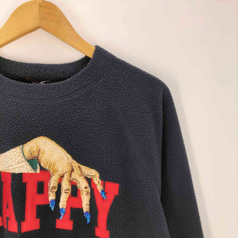 アンダーカバー UNDERCOVER 23-24AW FLEECE PO HAPPY フリース プルオーバー ハッピー スウェット トレーナー Polartec ポーラテック メンズ JPN:4